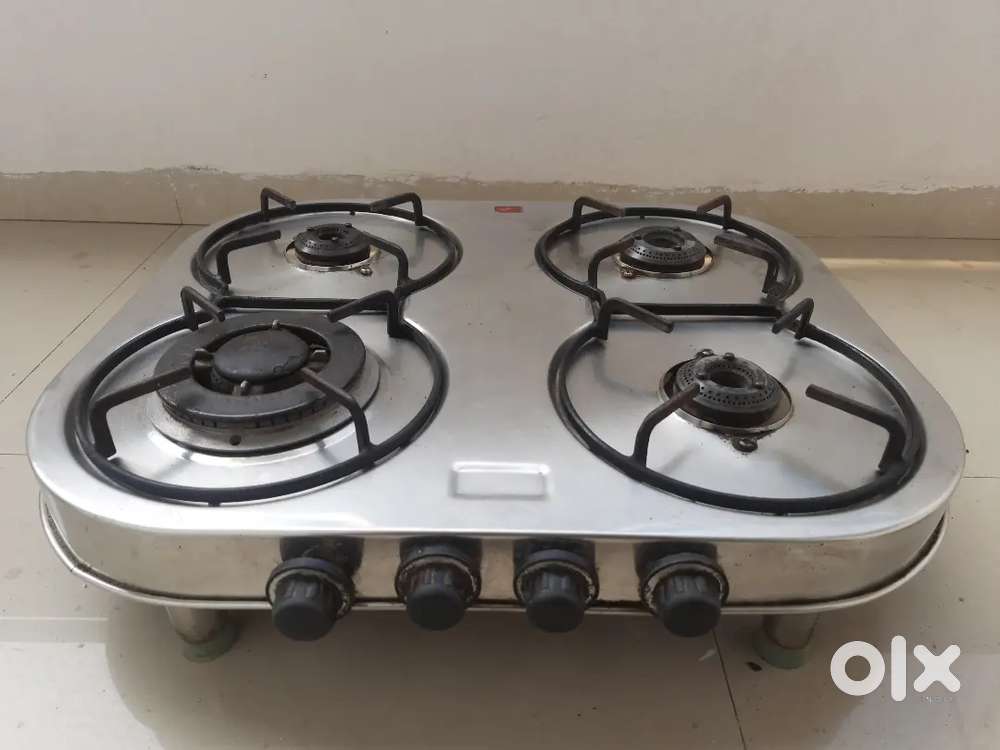 Nirlep four burner stainless steel gas stove