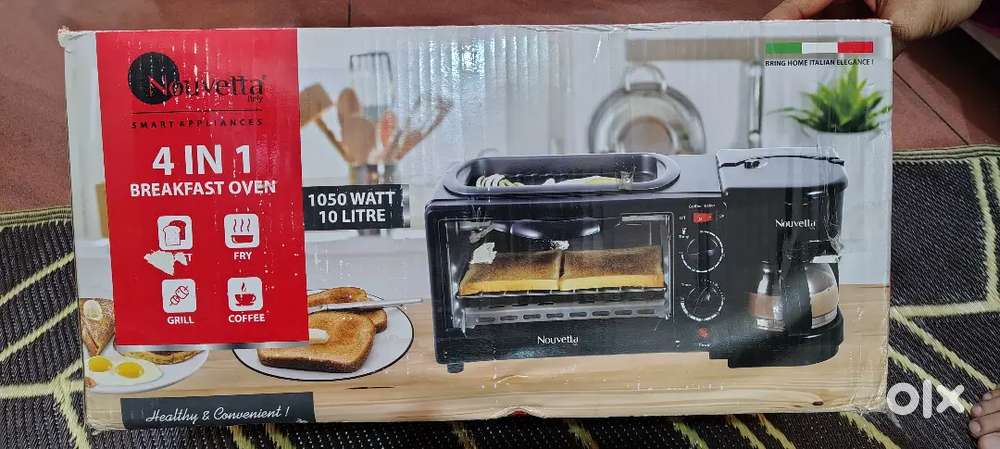 Nouvetta 4 in 1 Breakfast Oven (Toast, Fry, Grill, Coffee)