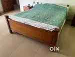 Queen Size Mahogany bed & Mattress For sale in Kottayam