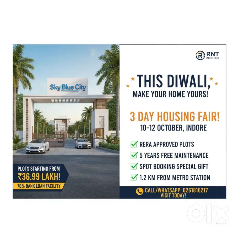 Sky blue city two days housing fair 11oct -12 oct. Get offers benifits