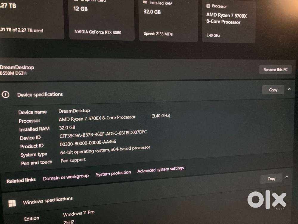 Gaming and editing pc and monitor