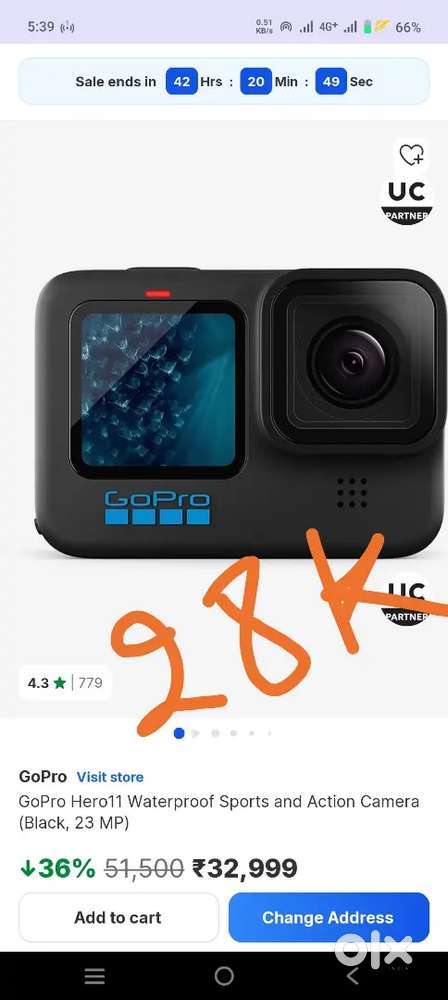 GoPro 11  \. insta 360 *3   /canon 1500