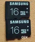 SAMSUNG MICRO SD HC6  2 PIC 16GB MEMORY CARD TOTAL 32 GB