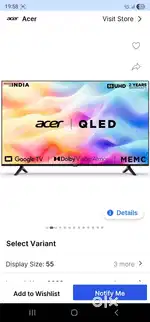 Acer 55 Inch TV