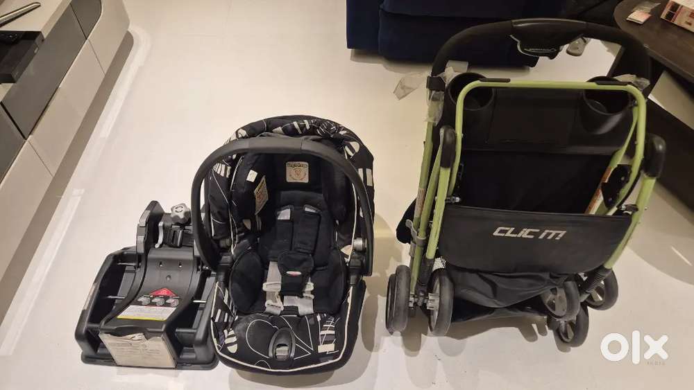 Peg Perego infant car seat with car base and car seat carrier