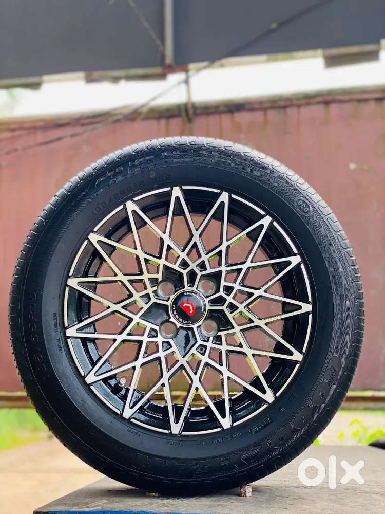 15 Inch 4 Hole 100 Pcd 6.5J 4 Brand New Alloys &185/65/15 4 Used Tyers