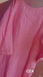 Kurtii with pant in rose pink color
