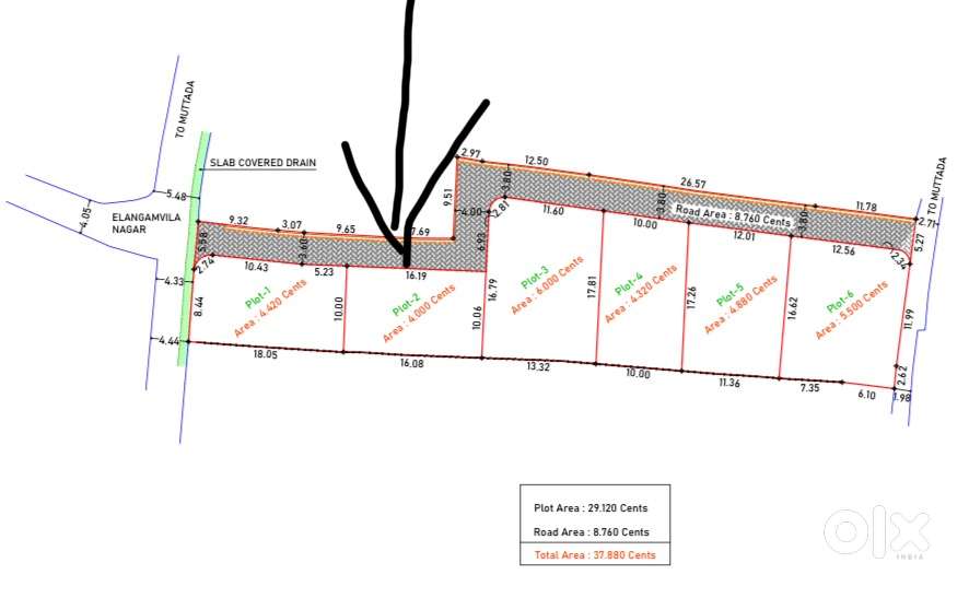 pattom Villa residential plot sale 4 cent