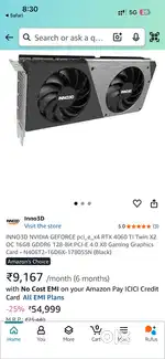 Inno 3D Rtx 4060ti 8GB  Mint condition  Under warranty