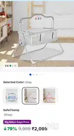 Baby Cradle with mosquito net
