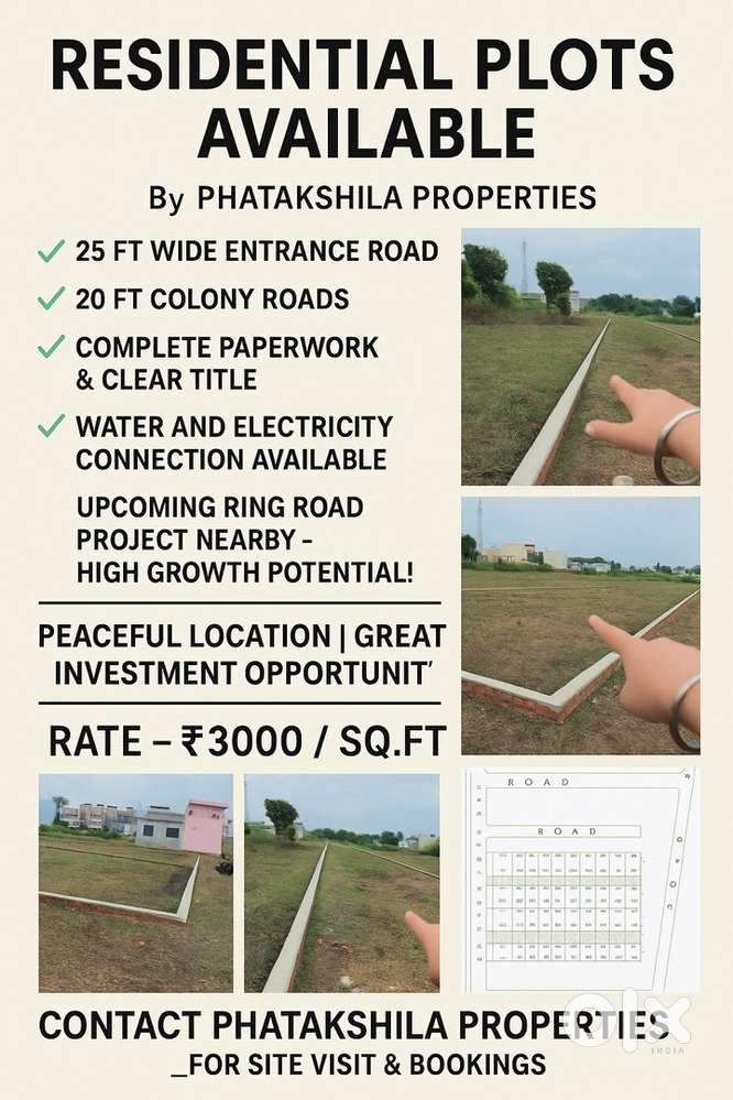 Residential plots available