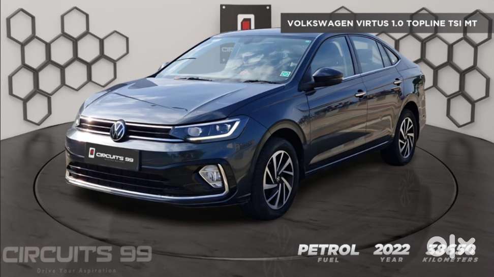 Volkswagen Virtus Topline 1.0 TSI MT (Electric Seats), 2022, Petrol