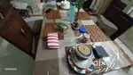 Neelkamal 6 seater glass top