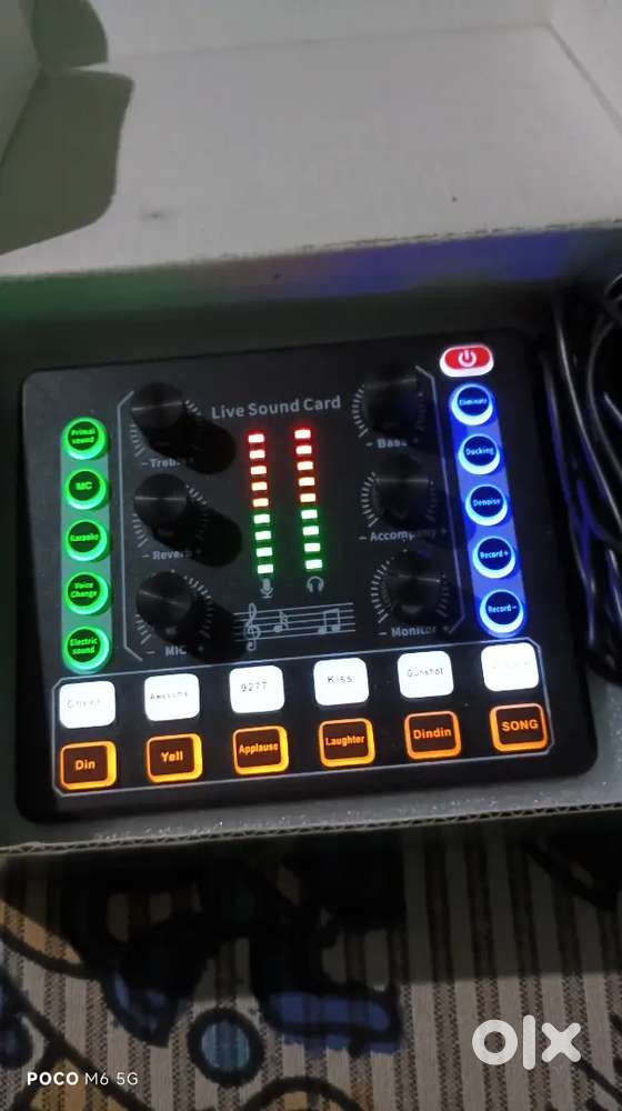 Studio Mic + Sound Card Combo  Like New  Clear Sound