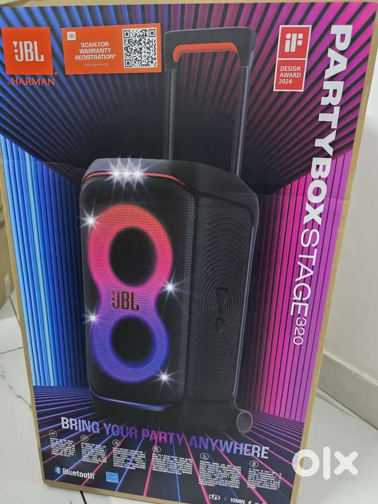 Jbl partybox 320 seal pack unit with bill