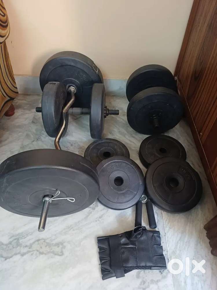 50 KG Home Gym Accessories with Gloves