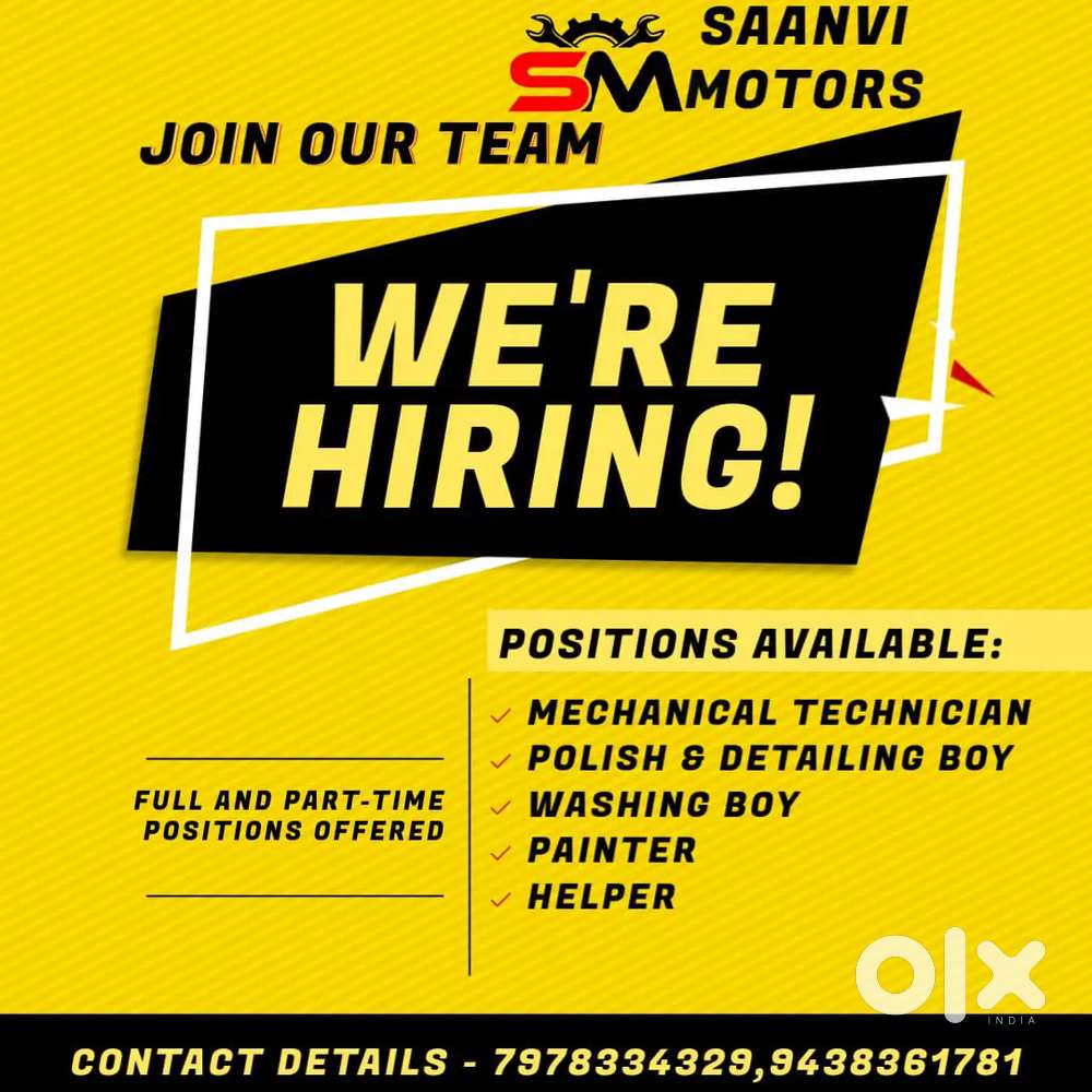 4 WHEELER TECHNICIAN,POLISH BOY, DETAILING BOY