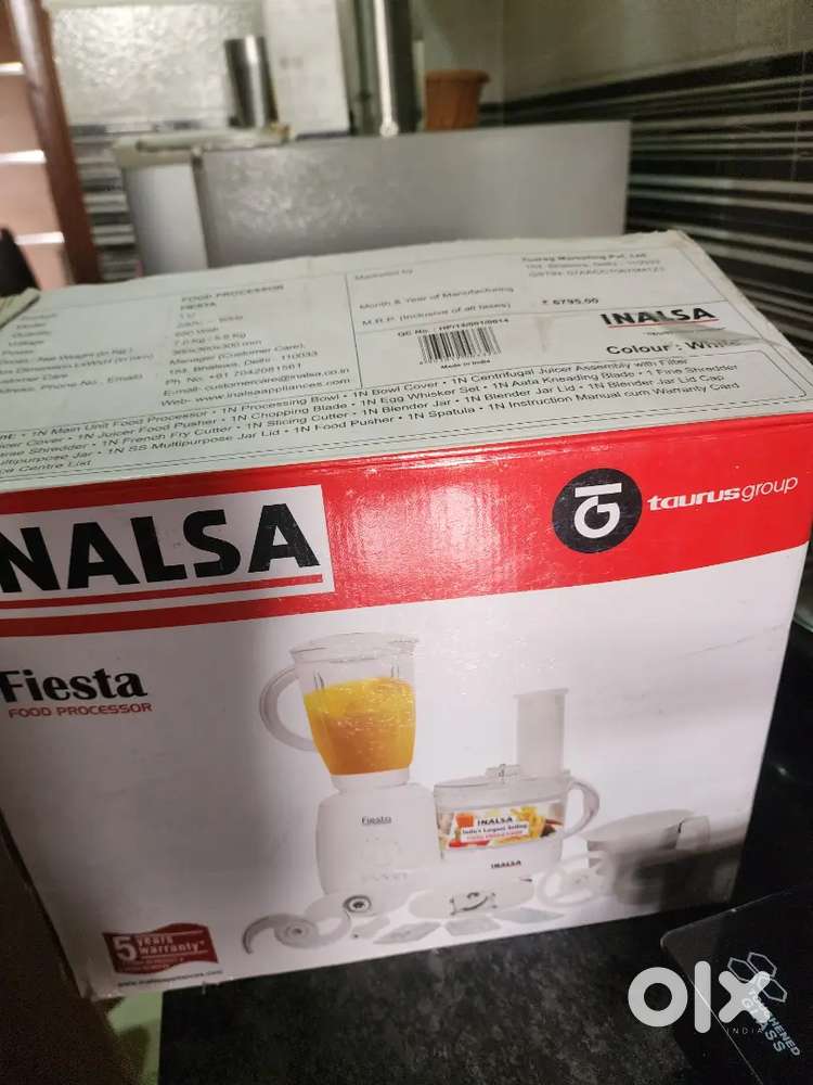 Inalsa fiesta food processor