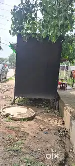 6 फुट चौड़ा 9 फुट लम्बा 9 फुट ऊँचा (6 फुट सटर लगा हुआ )