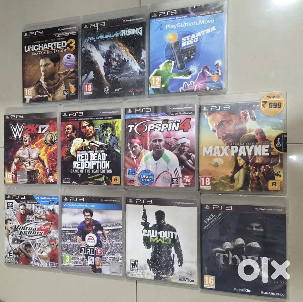 11 nos. blockbuster titles of ps3 in a good condition.