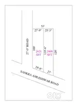 2909ft commercial plot in 4lane before neo city n Maruti 7wonder