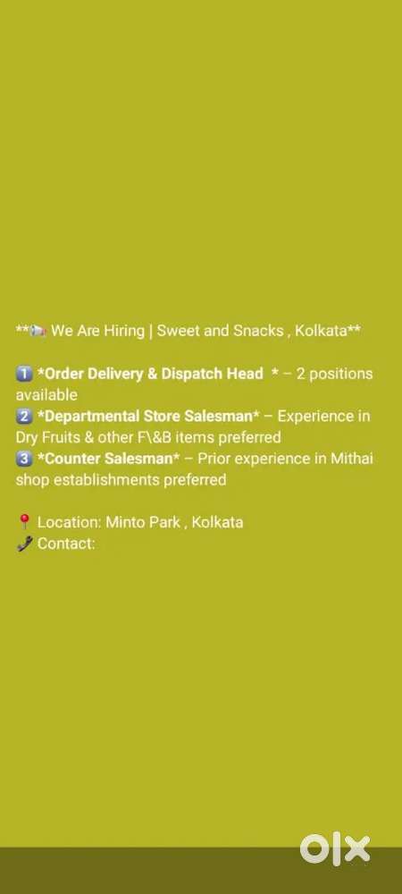 ALL TYP OF JOB