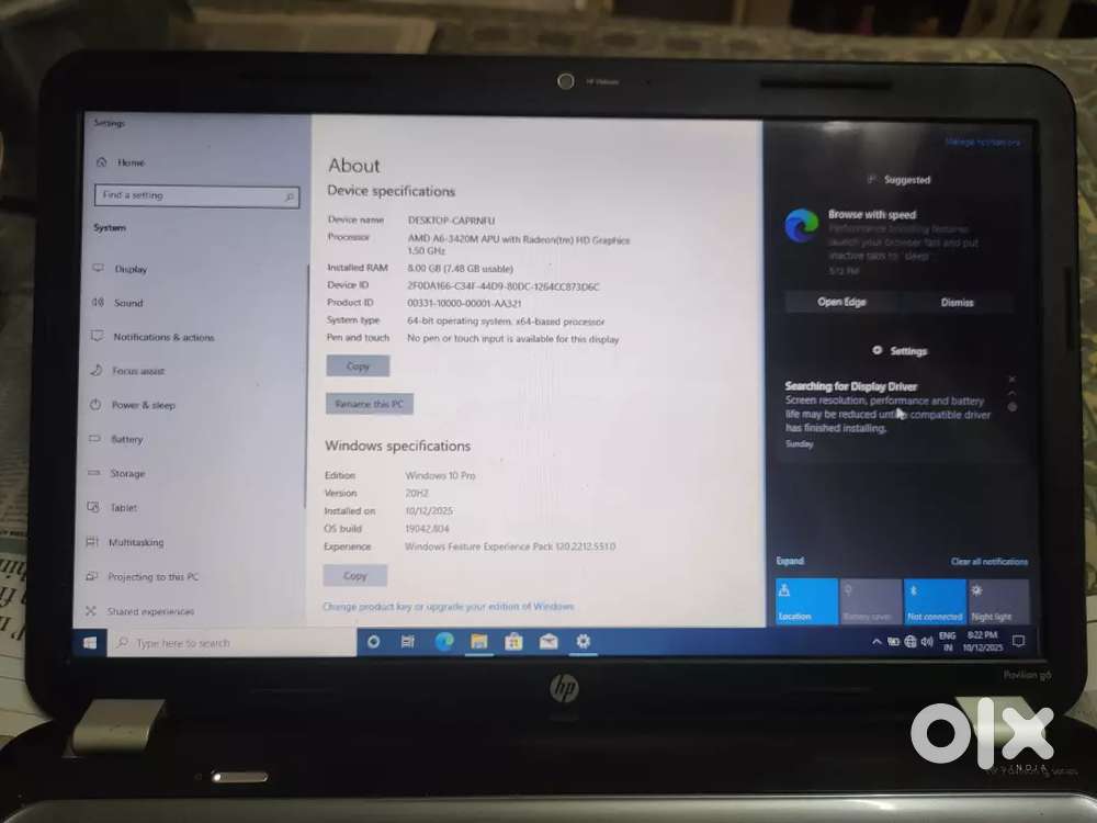 HP Pavilion G6 Laptop