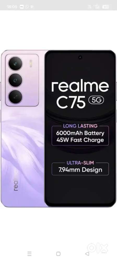 Realme c75 5g.6gb+6gb ram..128gb