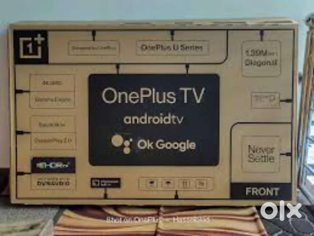 Led tv OnePlus smartv Cristal clearty 4k UHD and Dolby speaker