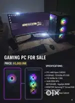 Ryzen 5 8500G Gaming PC with 27 Curved Monitor
