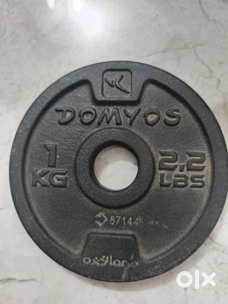 Domyos Weight Plate & Bar 8 Items