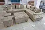 Chesterfield l shape sofa set lose pillows in STARF FURNITURE