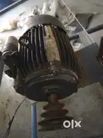 Moter with glass granding machine