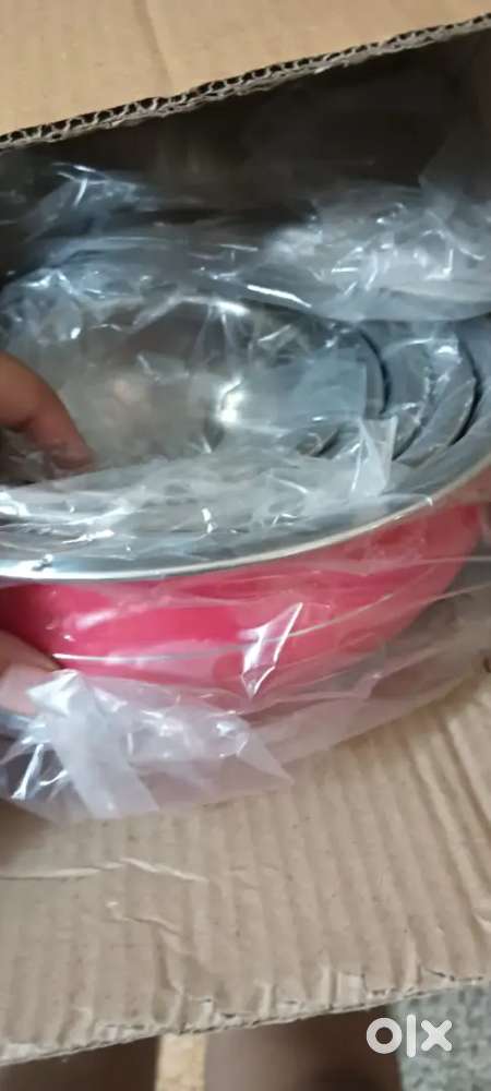 Cooked Vegetable steel utensils