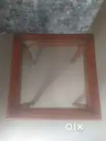 A Side table with glass top