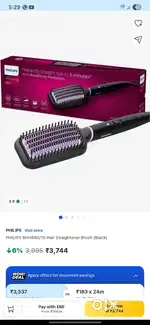 Philips hair straightener bursh