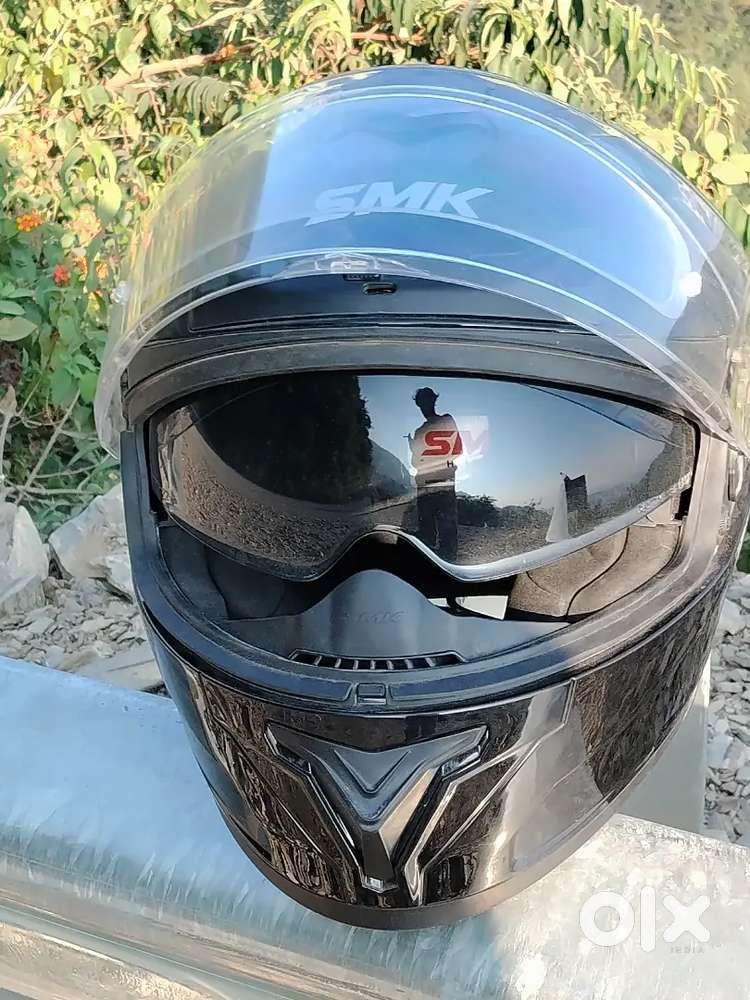 SMK typhoon helmet black colour