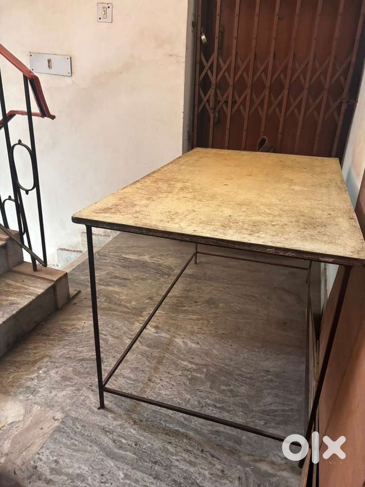 Iron and Plywood Table