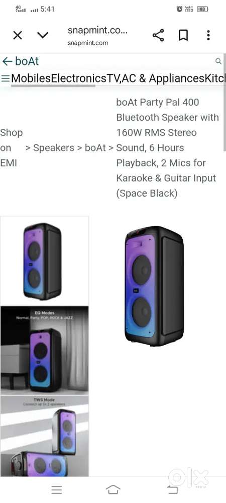 Boat Party pal 400 Blootooth party spiker