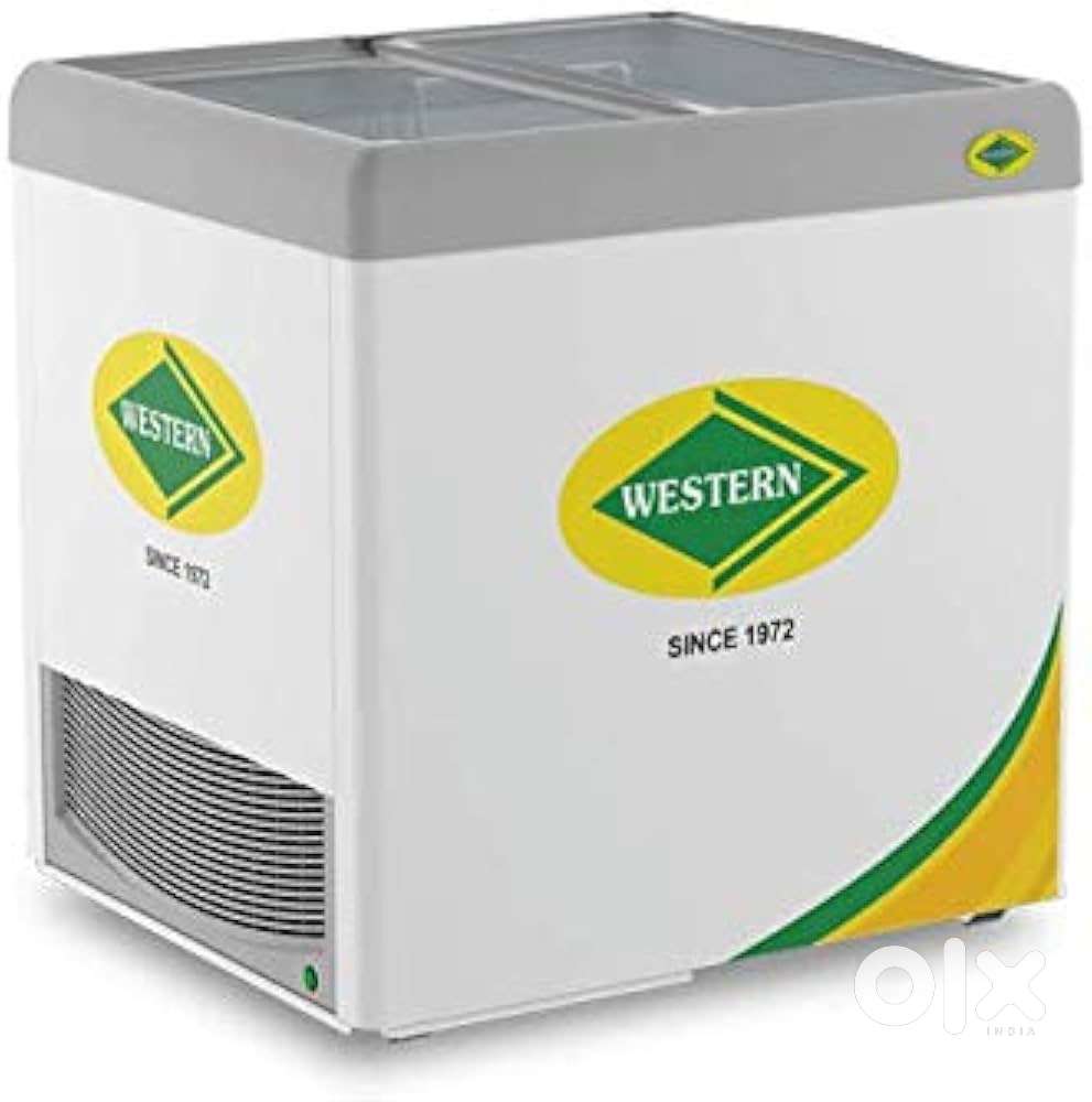 Western freezer 200liter glass top