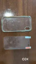 I phone XR white cover transparent