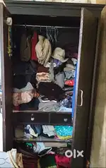 6 seater Wooden Dining table and wardrobe