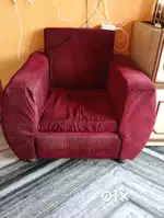 Single pcs sofa with cover in a good condition