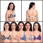 Hosiery Cotton printed bra for Women and Girls