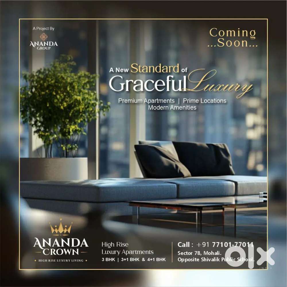 Ananda Crown sector 78 Mohali ultra luxury