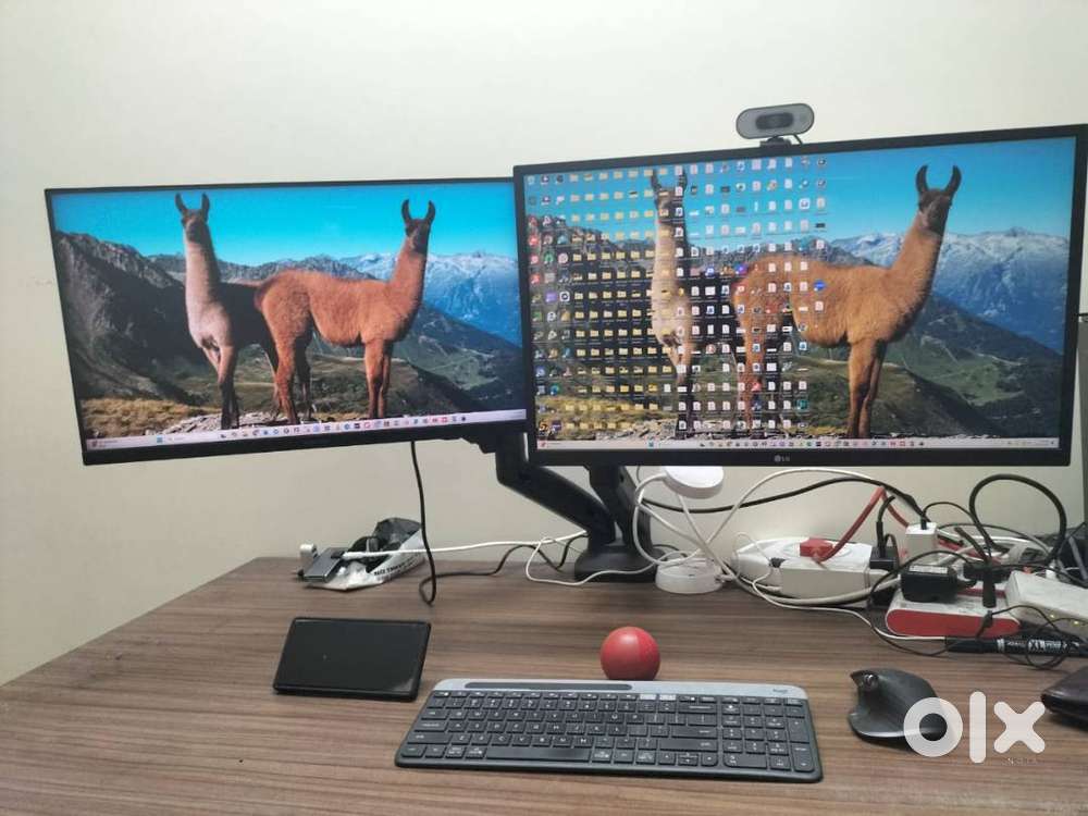 Dual Monitor Setup Plus Monitor Arm Stand