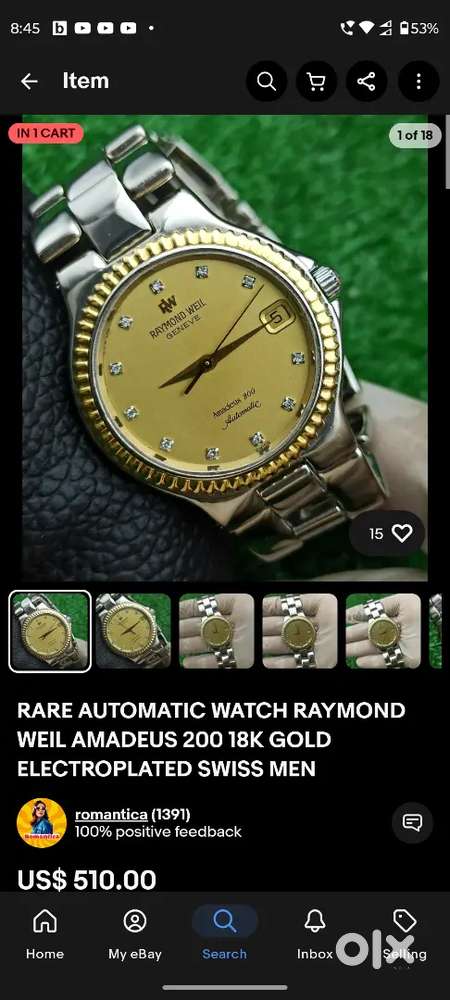Raymond weil automatic watch Tissot Seiko rado citizen chronograph