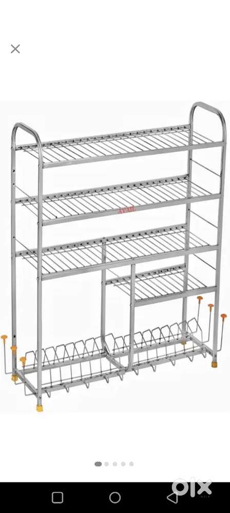 Steel rack for kitchen
