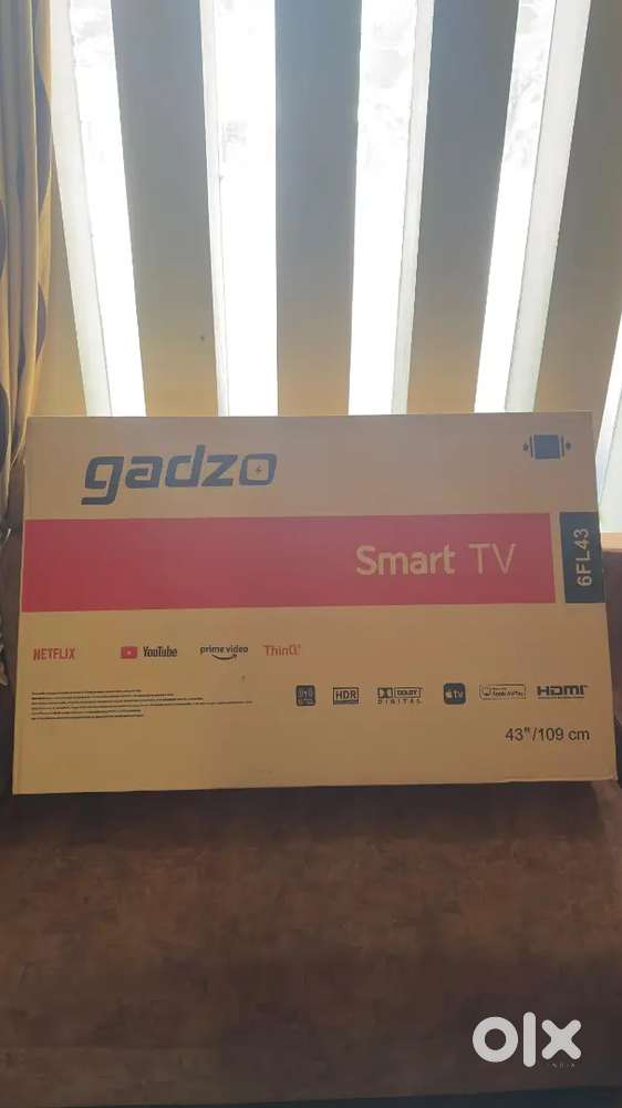 Gadzo '43'Inch Brand New Smart Tv