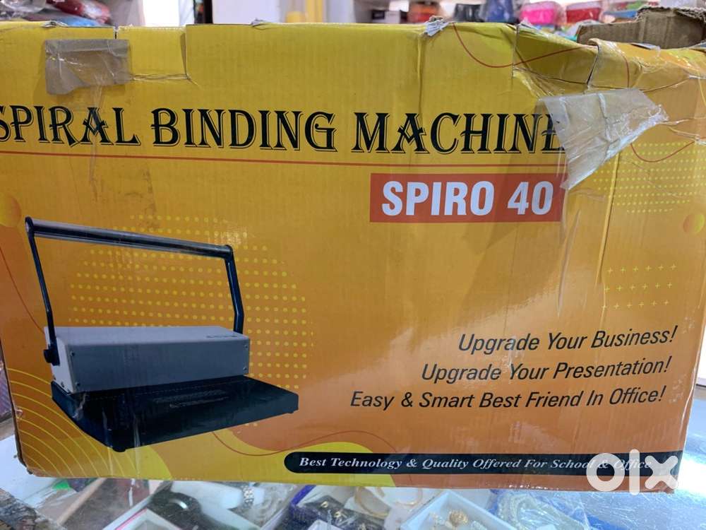 New spiral binding machine with 2 size spiral ring and front backcover